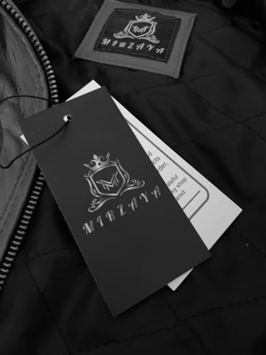 Men's Brando Notch Lapel Collar Punk Studded Spikes Real Motorbike Black Leather Jacket Rider Rock Classic Streetwear4