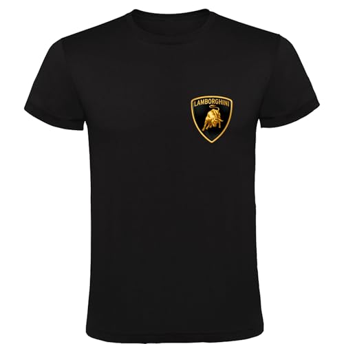 Lambo Black T-Shirt - Gift for Fans Italian Sport Cars, Black, M Lambo Black T-Shirt - Gift for Fans Italian Sport Cars, Black, M