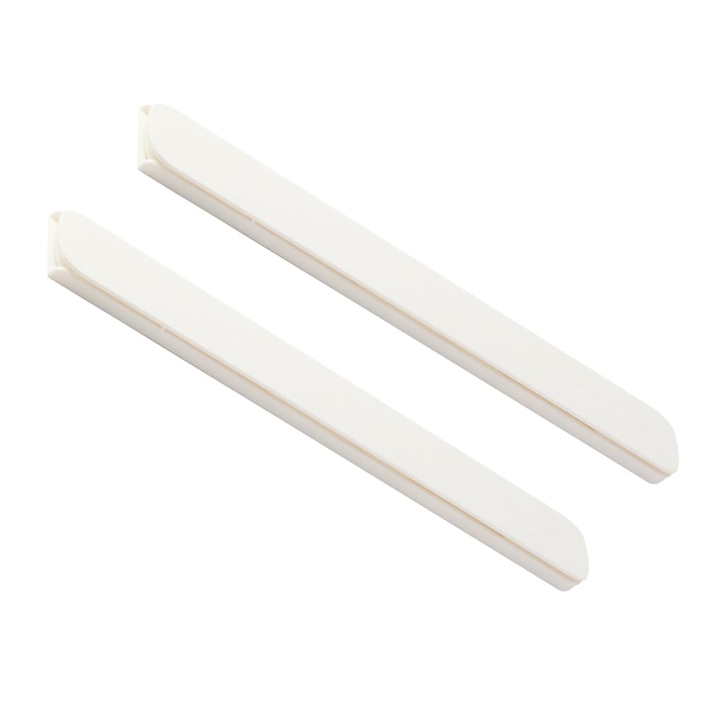 OSALADI Guías Para Cajones Autoadhesivas 10.39X1.18X2.36 Pulgadas Rieles Blancos Para Muebles Armarios Gabinetes Instalación Fácil 12 Unidades Con 24 Pegatinas