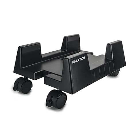 VulTech CP-02 wózek PC, tworzywo sztuczne, 4 koła, czarny [Włochy]
