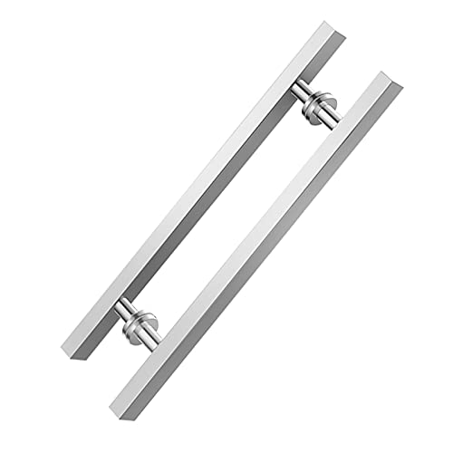 Poignée de porte coulissante industrielle en verre pour sublimer l'accès de votre magasin