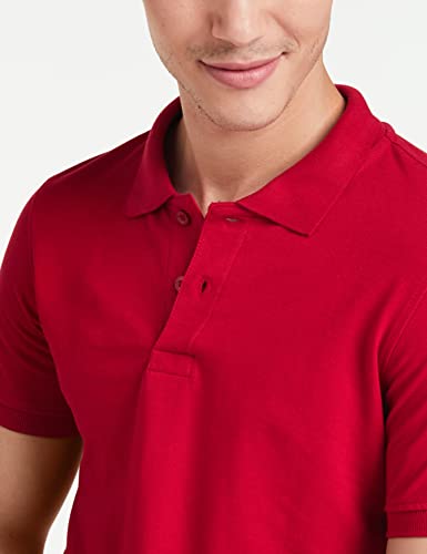 Image of Amazon Brand - Symbol Men's Cotton Rich Solid Polo Tshirt | Collar Tshirts | Half Sleeves | Plain-Regular Fit (Available in Plus Sizes and Combo Pack of 2)