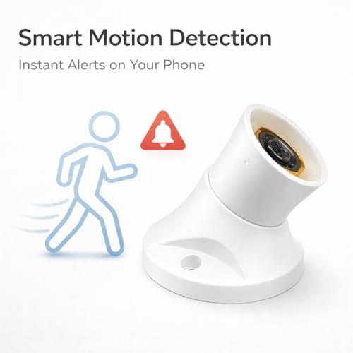 Image of SAFETYNET 1080P Full HD WiFi Security Camera | 24 /7 Continuous Power | iWFCam App Live View | Motion Detection | Loop Recording | Mobile & PC Monitoring (Normal Holder)