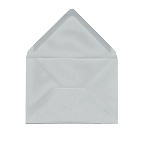 Gobrecht & Ulrich C6 Enveloppes gris clair, 100 g/m², pour cartes de vux, invitations, correspondance A6 c6 Gris clair