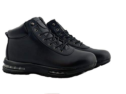 LABO Men's Hiking Boot Leather Air Heel 5812BLACK-7.5