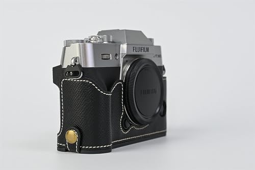 Funda mitad de piel para cámara Fujifilm X-T30 negra miniatura 4
