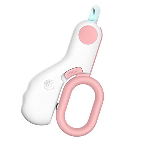 Berbeem Hond Anti-Splash Nail Clippers Kat Nail Clipper Met Batterij LED Licht Scherpe Cutter Antislip Handvat Huisdier… - Image 7