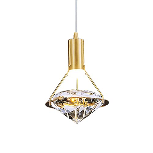 Lustre en cristal de cuivre anti-éblouissement pour sublimer un plafond bas de salon