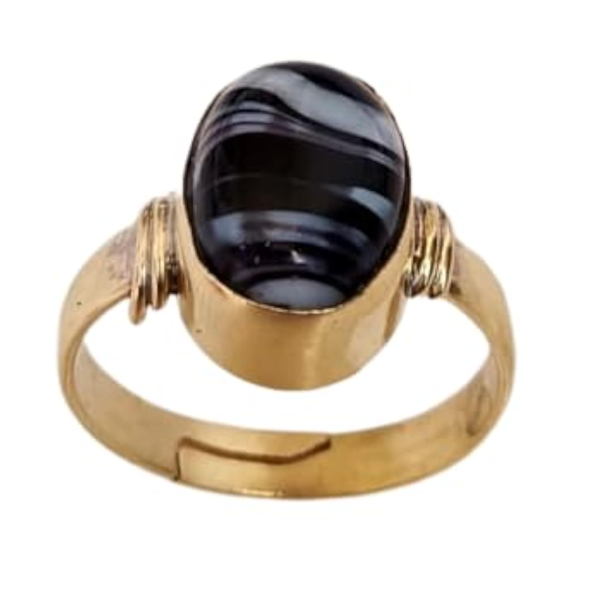 Men's 10.25 Ratti Sulemani Hakik Agate Ring with Lab Certificate