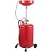 VEVOR 20-Gallon Waste Oil Drain Tank, Air Operated Portable Oil Drainer with Adjustable Funnel Height, Fluid Fuel Transfer Drainage with Wheels, Oil Change Container for Auto Repair Shops, Garages