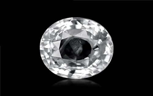 Saphir blanc de 10,25 carats pierre précieuse originale unisexe A3 - 3