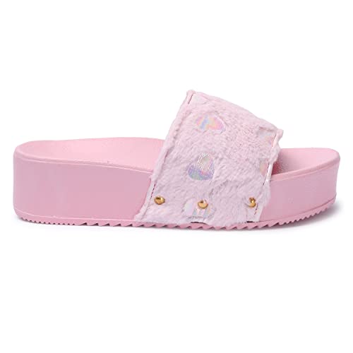 Image of Longwalk Women High Sole Fur Sandal for Girls