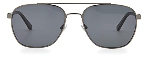 Fossil Men's Male Sunglasses Style FOS 3111/G/S Pilot, Dark Ruthenium/Polarized Gray, 57mm, 18mm3