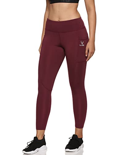 Image of High Waist Slim Fit Gym Workout Tights Yoga Pants Leggings with Pocket for Women