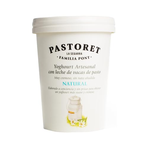 (Pack 4ud x 500g) Yogur artesanal cremoso de sabor natural PASTORET (REFRIGERADO)