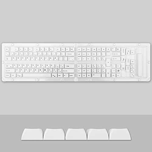 Image of GTSP 135-Key Japanese White keycaps 65 Percent XDA keycap Set for 60 Percent TKLKeyboard for Cherry Mx 87 /68 /64 /104 Mechanical Keyboard (Minimalist XDA)