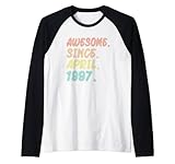 Photo Gallery awesome since april 1997 year of birth 1997 birthday vintage maglia con maniche raglan Photo Gallery awesome since april 1997 year of birth 1997 birthday vintage maglia con maniche raglan