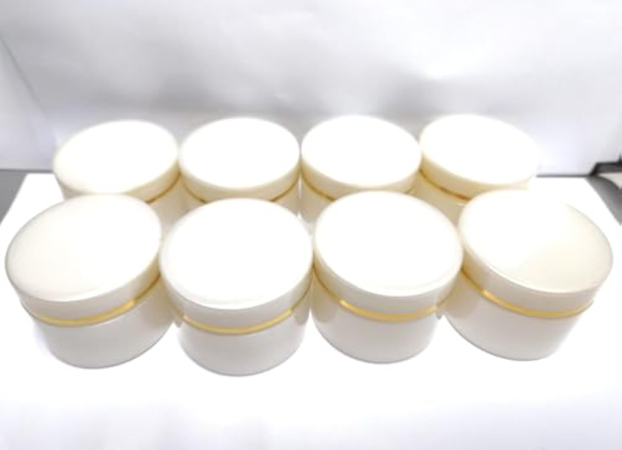 Pack of 12 Empty Container Jars, 30 ML Plastic Pearl Color