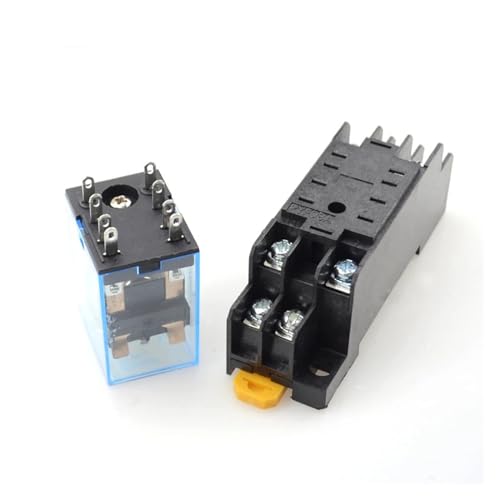 Relé de coche y automatismo HH52P-L de 8 pines con zócalo PYF08A 24VDC 3