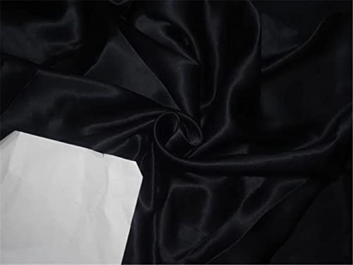 Dupion 100 % pure soie Noir au mètre pour robe de soirée et rideaux