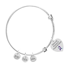 Sexual Assault Awareness Retractable Charm Bracelets