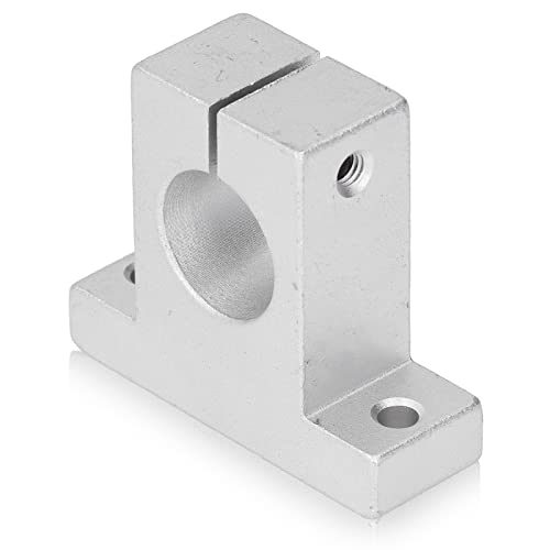 Haofy Support de Rail Linéaire SK25, Lot de 4 Supports D'arbre Vertical en Alliage D'aluminium de Haute qualité pour la stabilité de L'arbre de Tige de 25 Mm pour les Tiges de Guidage D'équipement