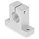 4-teilige Linearschienenhalterung SK25 Linearbewegungsschienenhalterung Vertikale Aluminiumlegierung Klemmstangenschienenhalterungssatz für 25 Mm Stangenschaft