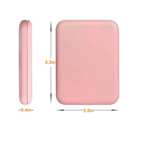 Espelho de bolso compacto viagem espelho de maquiagem com LED espelho compacto iluminado espelho de