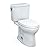 Toto TOTMS454124CUFG01 Drake II 1 GPF Two Piece Elongated Toilet with Left Hand Lever - Seat Included Cotton