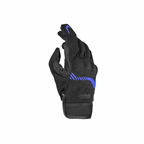 GMS Jet-City Motorradhandschuhe (Black/Blue,L)