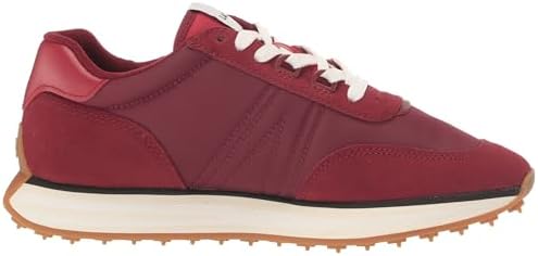 Lacoste Women's L-Spin Sneaker, Burg/Gum, 9 | Image 5