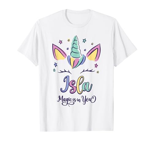 First Name Isla Personalized I Love Isla T-Shirt