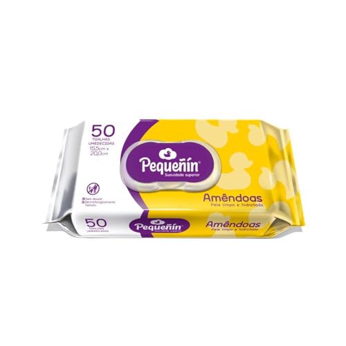 Pequeñín, Lenços Umedecidos, Amêndoas - 50 unidades