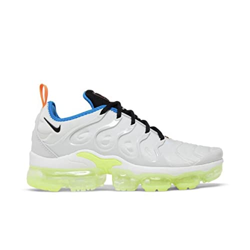 Nike Women's Air Vapormax Plus shoe, Photon Dust/Black/Volt/Total O, 6.5