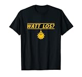 Ampoule drôle d'électricien disant « Watt go » T-Shirt