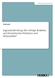 Jugendstrafvollzug. Die richtige Reaktion auf abweichendes Verhalten und Kriminalität?