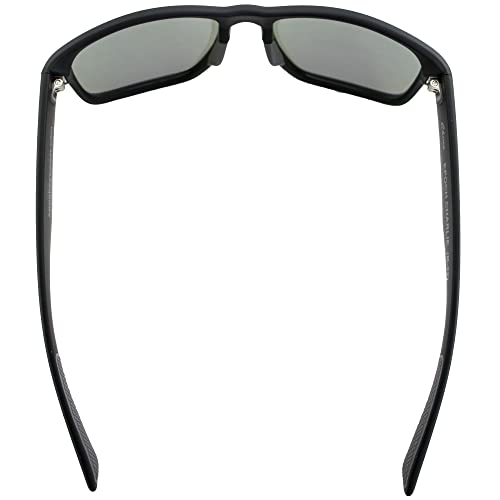 Epoch Eyewear Charlie Sport Motorcycle Sunglasses Black Frame Polarized Green Mirror4