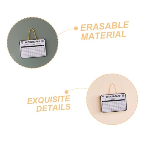 2 pcs tablero marcador golf doble cara con marcadores miniatura 3