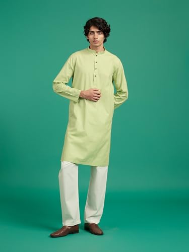 Image of DIWAS BY MANYAVAR Men's Viscose Blend Solid Plain Kurta (1pc)
