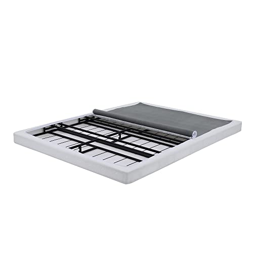 Image of Hercules Instant Folding Mattress Foundation Low Profile 4-Inch Box Spring Replacement, Queen