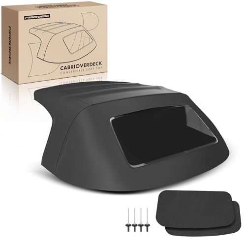 Frankberg Cabrioverdeck Softtop Verdeckbezug Schwarz Kompatibel mit Barchetta 183 Cabriolet 1.8 16V 1995-2005 Replace# 0010