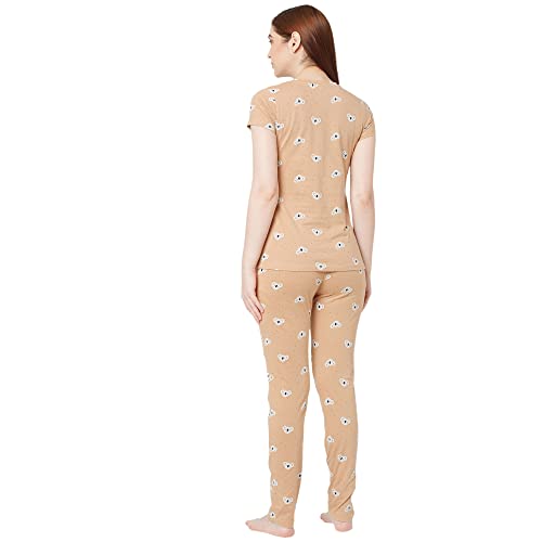 Image of Sweet Dreams Women's Cotton Printed Night Suit Set