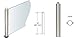 C.R. LAURENCE PP09CPS CRL Polished Stainless 18" Round PP09 Elegant Series Counter/Partition Center Post