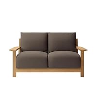 Amazon｜【セット買い】無印良品 木製フレームソファ本体2シーター