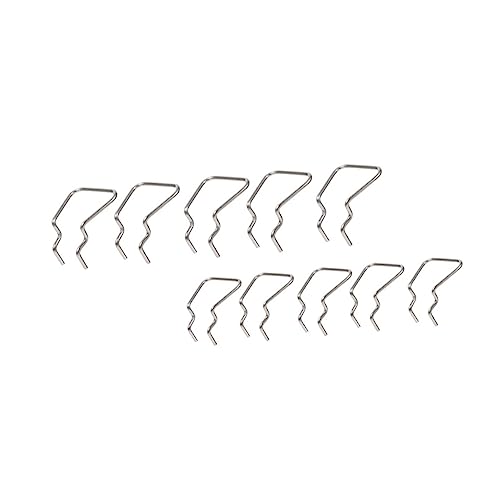 CIYODO 10pcs Metal Pegboard Hooks 45x50mm Perforated Wall Hooks for Workshop Hardwares Display Rack Tool Storage Organizer