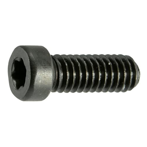 Vis à tête cylindrique Torx T-10 anti-glissement 6-40 x 3/8 noire
