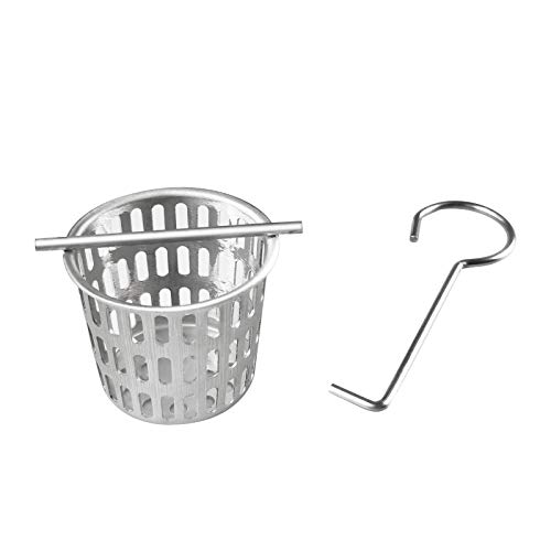 Bernkot 2 Inch Shower Drain Strainer Hair and Debris Strainer Drain Basket Stainless Steel Anti-Clogging Fits Square or Linear Shower Drain with 2