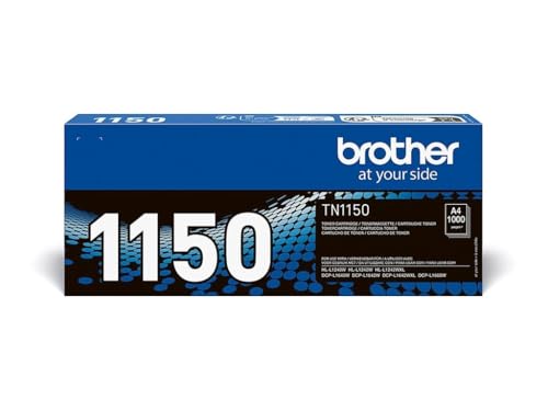 Brother TN-1150 Toner Cartridge, Black, Single Pack, Standard Yield, Includes 1 x Toner Cartridge, Genuine Supplies