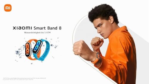 XIAOMI Smart Band 8 Fitness Tracker, 1.62 Inch AMOLED Display, 16 Days Battery Life, 5ATM, SpO...