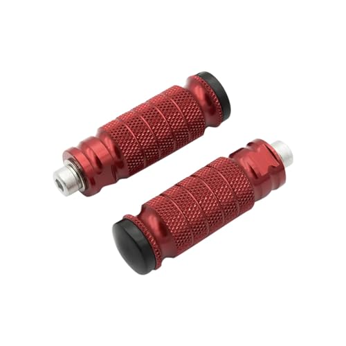 Motorrad Fußstütze Motorrad Fußstütze Fußrasten Fußrastenanlage Fuß Peg Pedal Zubehör Modifizierte Teil Für Yam&aha YZF R1 R3 R6 R125 FZ1 FZ8 MT-07 MT09(Red)